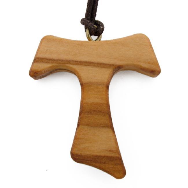CROCE TAU LEGNO OLIVO GRANDE T4