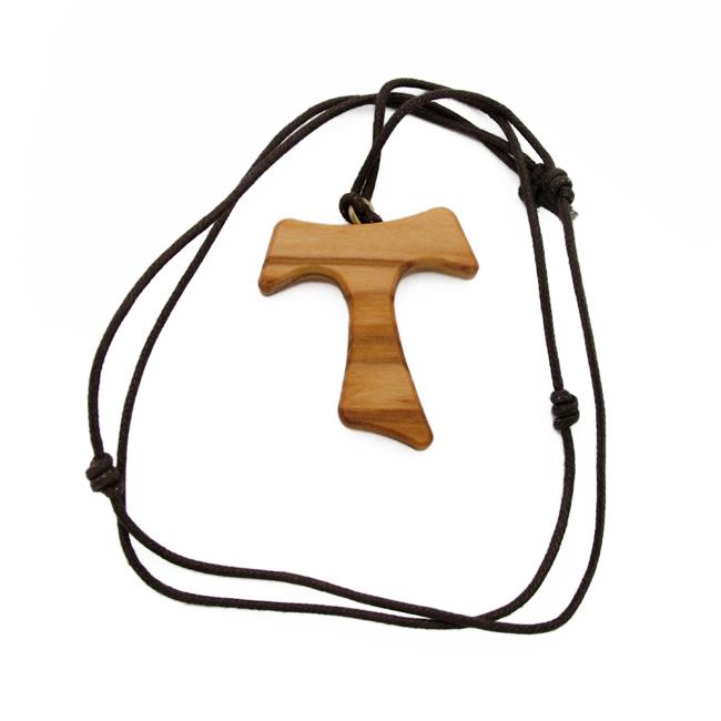 CROCE TAU LEGNO OLIVO GRANDE T4