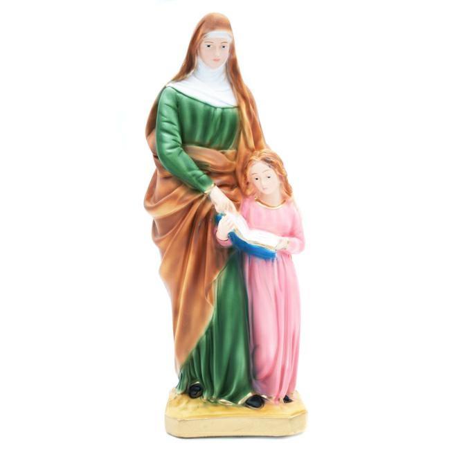 STATUA GESSO S.ANNA C/M.BAMBINA CM.30