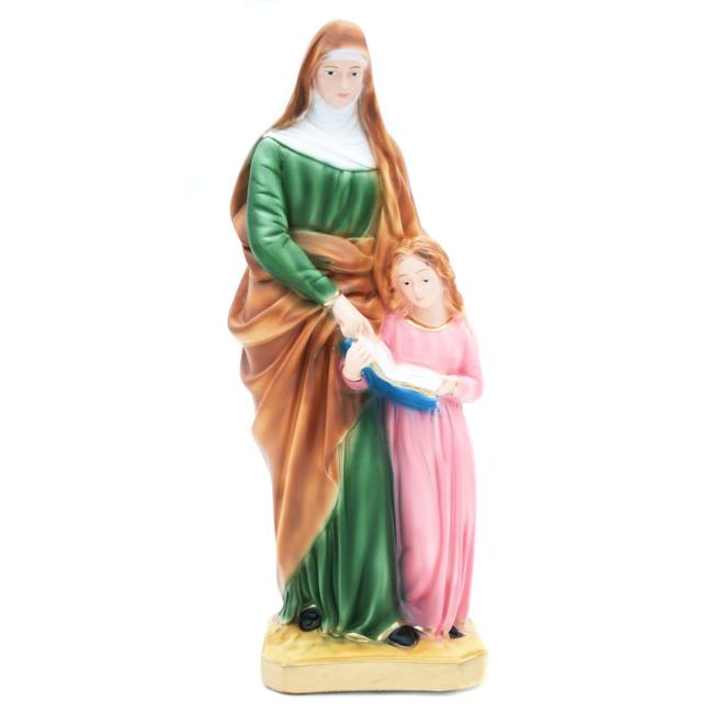 STATUA GESSO S.ANNA C/M.BAMBINA CM.30