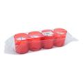 LUMINO CERA PLASTICA ROSSO CM.6 DIAM. 5,5