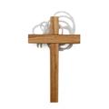 CROCE LEGNO 6 X 10 C/LACCETTO CHIARA PRIMA COMUNIONE