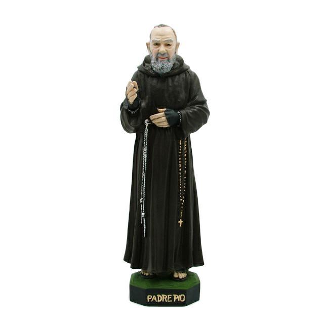 STATUA RESINA SAN PIO CM.30