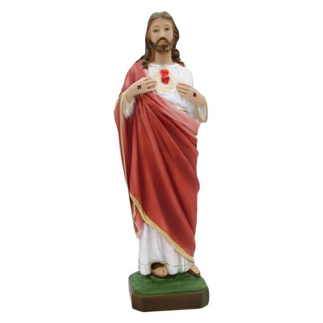 STATUA RESINA S.CUORE CM.40