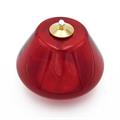 LUCERNA IN VETRO ROSSO CM.10 H 7 1490