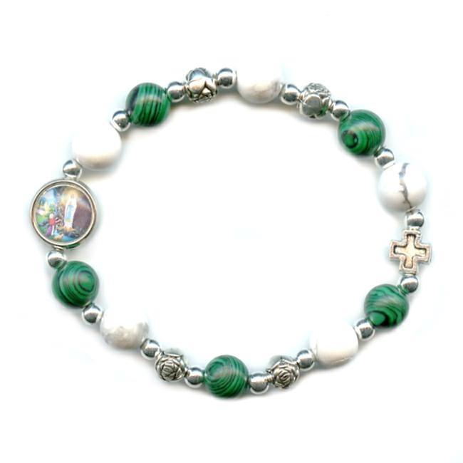 BRACCIALE ELASTICO MALACHITE 8 3307M