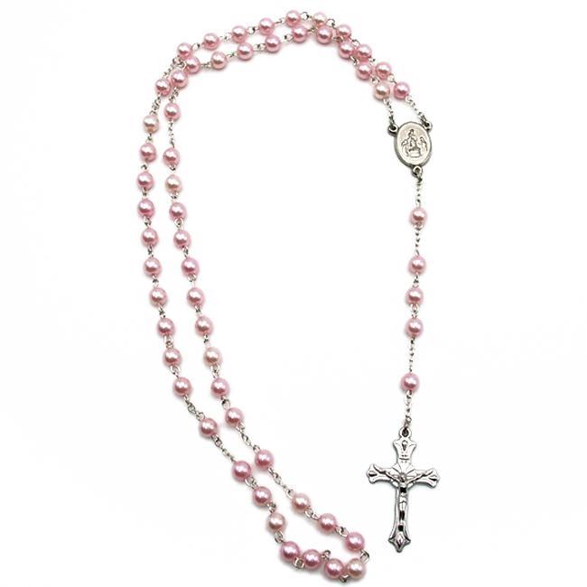 ROSARIO PLASTICA MM 6 1061A ROSA