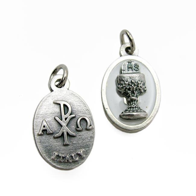 MEDAGLIA COMUNIONE 5910 ARG. SMALTO OX