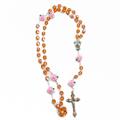 ROSARIO CRISTALLO 907/580 C/FIORE C/AST. 7X5S ROSA