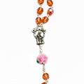 ROSARIO CRISTALLO 907/580 C/FIORE C/AST. 7X5S ROSA