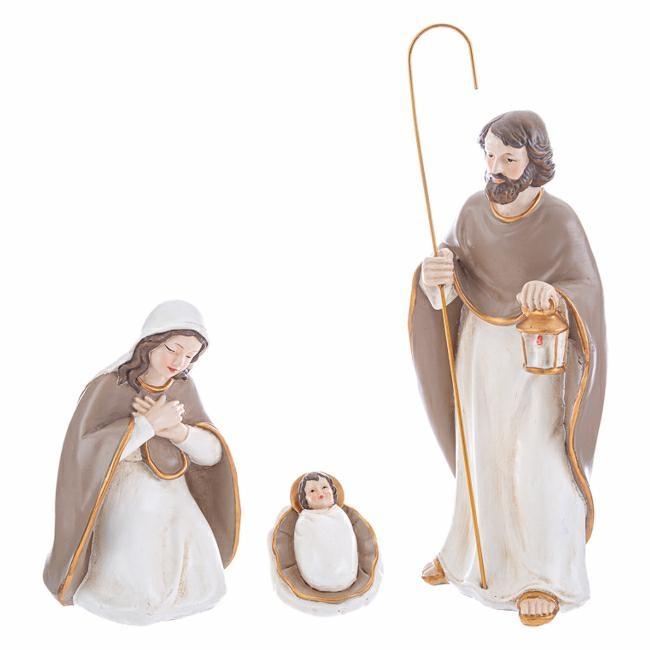 SET 3 PEZZI NATIVITA' RESINA H 24 CM