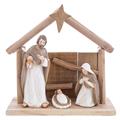 NATIVITA' RESINA CAPANNA LEGNO 19X8,5X19