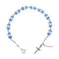 BRACCIALE SWAROWSKI ARGENTO ER 1960 CELESTE C/RONDELLA C/AST