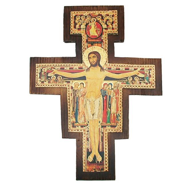 CROCE SAN DAMIANO LEGNO 50X70