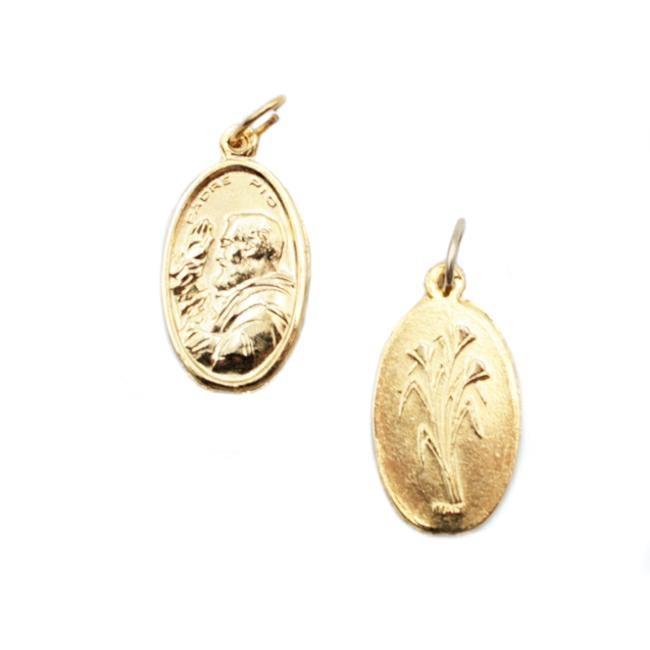 MEDAGLIA SAN PIO OVALE 95051 DORATA