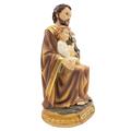 STATUA PB 19506 S.GIUSEPPE SEDUTO CM.21,4