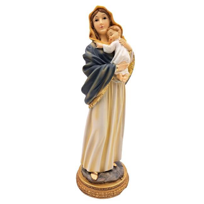 STATUA PB 19899 MADONNA C/BAMBINO CM.30,2