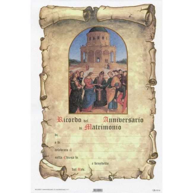 RICORDI IN PERGAMENA 17 X 25 CONF. DA 100 PEZZI