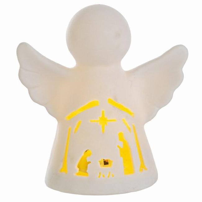 ANGELO PORCELLANA CON PRESEPE LED 10,5x7xh.11CM