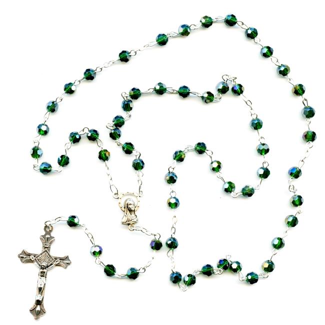 ROSARIO SEMICRISTALLO MC6 VERDE