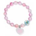 BRACCIALE VETRO C/CUORE B207 ASS.