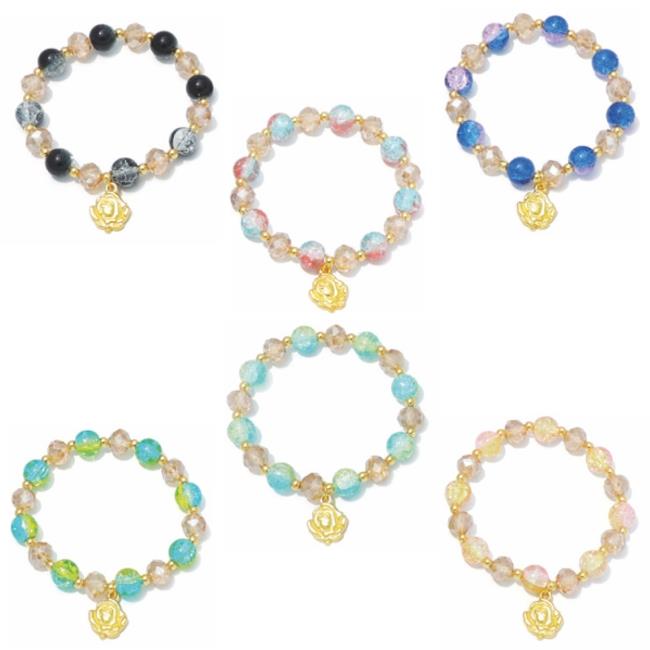 BRACCIALE CRISTALLO DORATO B250 ASS.