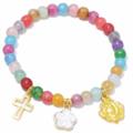 BRACCIALE VETRO DORATO B217 ASS.