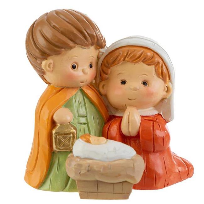 CALAMITA SACRA FAMIGLIA BIMBI RESINA 5,5X3X5,5 CM.