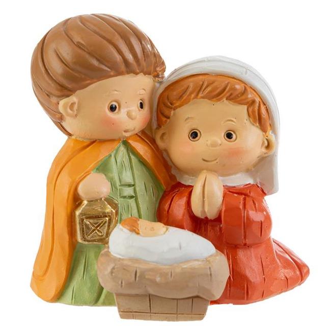 SACRA FAMIGLIA BIMBI RESINA 5,5x4x6 CM.
