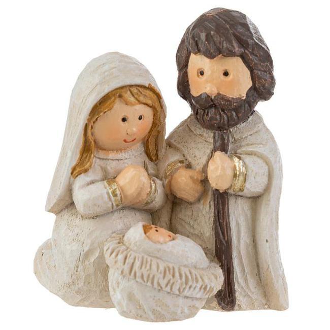 CALAMITA SACRA FAMIGLIA RESINA 6,5X6 CM.