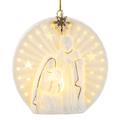 APPENDINO SACRA FAMIGLIA PORCELLANA LED 9,5X5X10 CM.